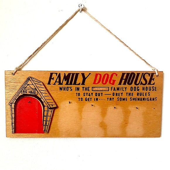 Vintage Wall Decor Funny Vintage Sign Family Kids Behavior Chore